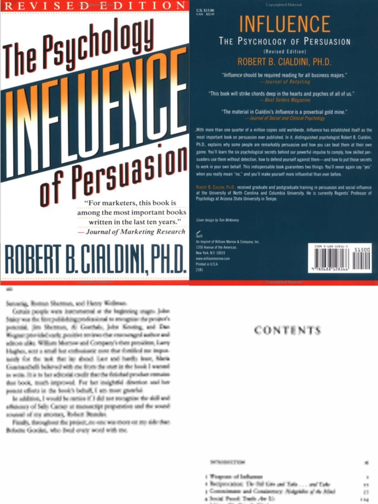 Influence The Psychology of Persuasion PDF