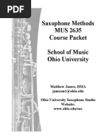 Daily Saxophone Practice Routine | PDF | Saxophone | Musical Compositions