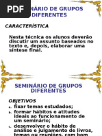 Técnicas grupos diferentes
