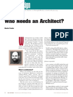 Who Needs Architect