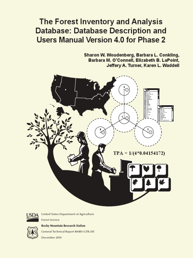 (USDA) The Forest Inventory and Analysis Database | PDF | Stratified ...