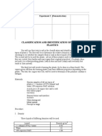 Classification of Plastics