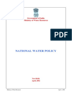 National Water Policy 2002