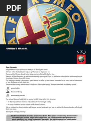 Alfa Romeo Mito 2010 Airbag Headlamp