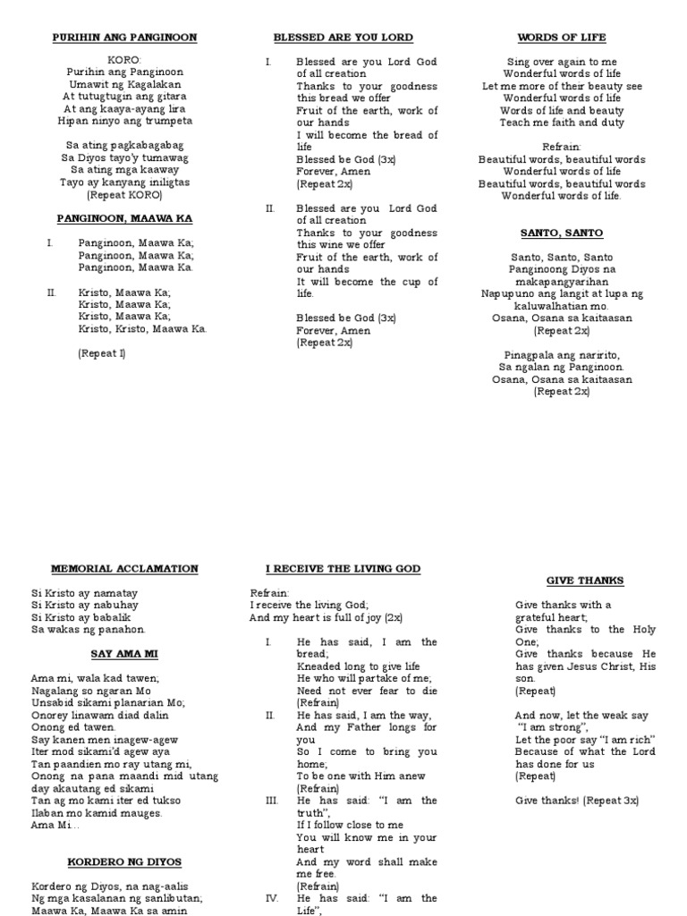 First Communion Songs