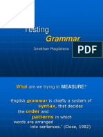 Testinggrammar