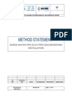 GEN-046 MOS-DR-01 - Sewer Water Pipe (Clay Pipe) Belowground Installation