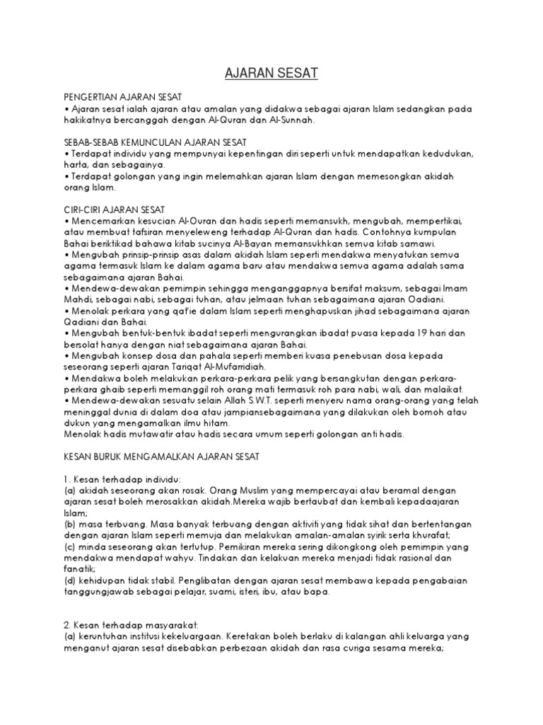 Ajaran Sesat Pdf