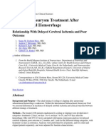 Timing of Aneurysm Treatment After Subarachnoid Hemorrhage