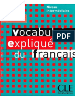 Vocabulaire Expliqué Du Français, Niveau Intermédiaire