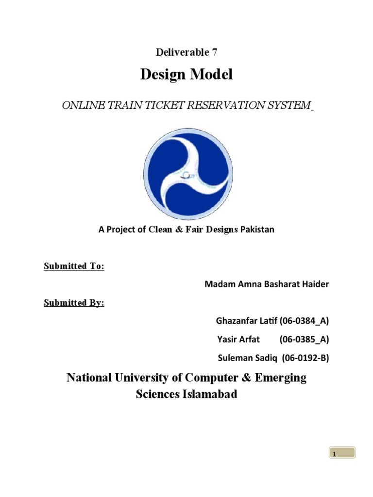 Online Train Ticket Reservation System | PDF | Databases | Information ...