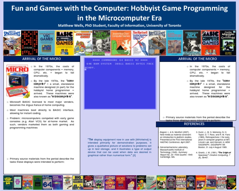 Hobbyist Game Programming in 1970s | PDF | Computers