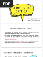 A Resenha Crítica
