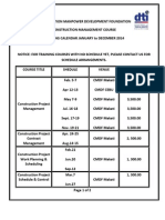 CMDF Management Schedule 2014