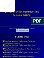 EU Institutions and Decision Making
