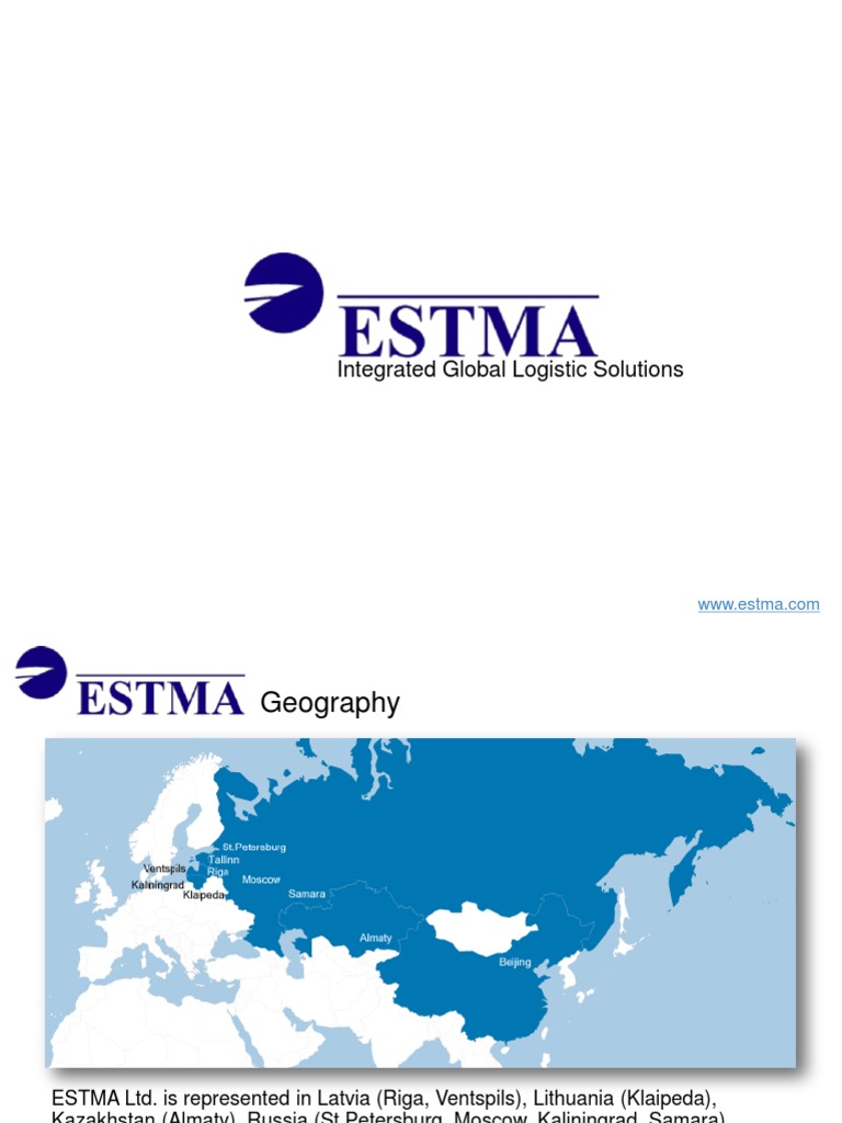 ESTMA Presentation 11012013 | PDF | Cargo | Delivery (Commerce)