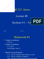 ME 221 Statics: Lecture #9 Sections 9.1 - 9.6