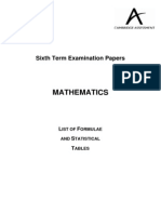 Formula Booklet