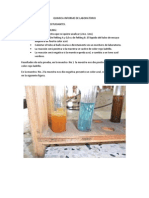 Quimica Informe de Laboratorio