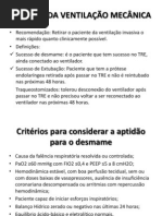 Retirada Da Ventilação Mecânica