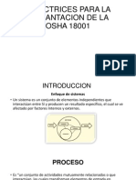 Directrices para La Implantacion de La Osha 18001