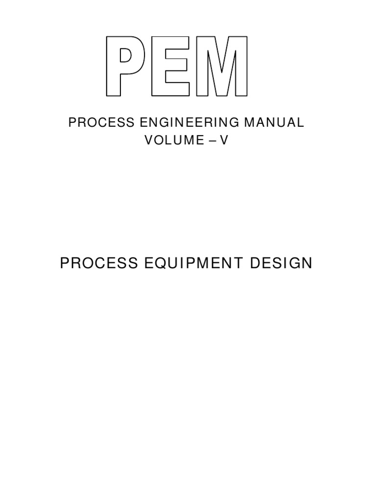 Process Equipment Design Manual | PDF | Pump | Distillation