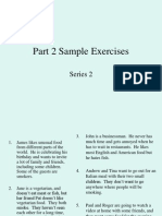 Part 2 Sample Exercises: Series 2