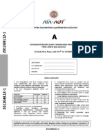 Güz Dönemi̇ Fi̇nal Sorulari 13-01-2013