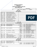 BS Geology 2008 Curriculum