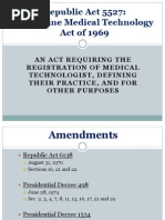 Republic Act 5527: Philippine Medical Technology Act of 1969