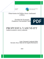 Propuesta Yasuní-Itt: Observatorio de Política Socio Ambiental (OPSA)