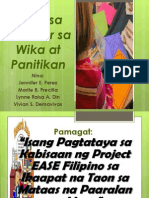 Risert Sa Seminar Sa Wika at Panitikan