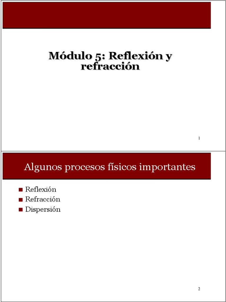 18 - Reflexion y Refraccion | PDF | Métodos y materiales de enseñanza ...