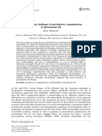 The Institutional Challenges of Participatory Communication in International Aid