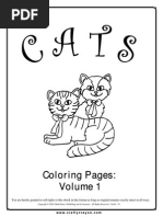 Free Cats Coloring Pages Vol 1