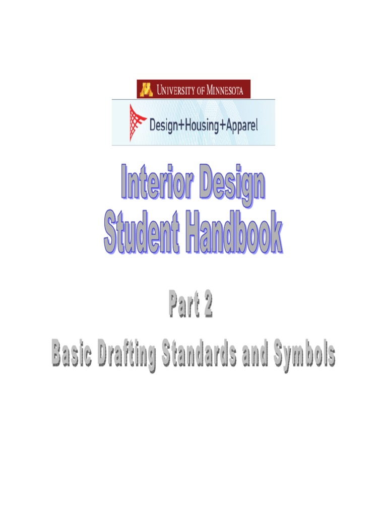 Interior Design Student Handbook | PDF | Technical Drawing | Drawing