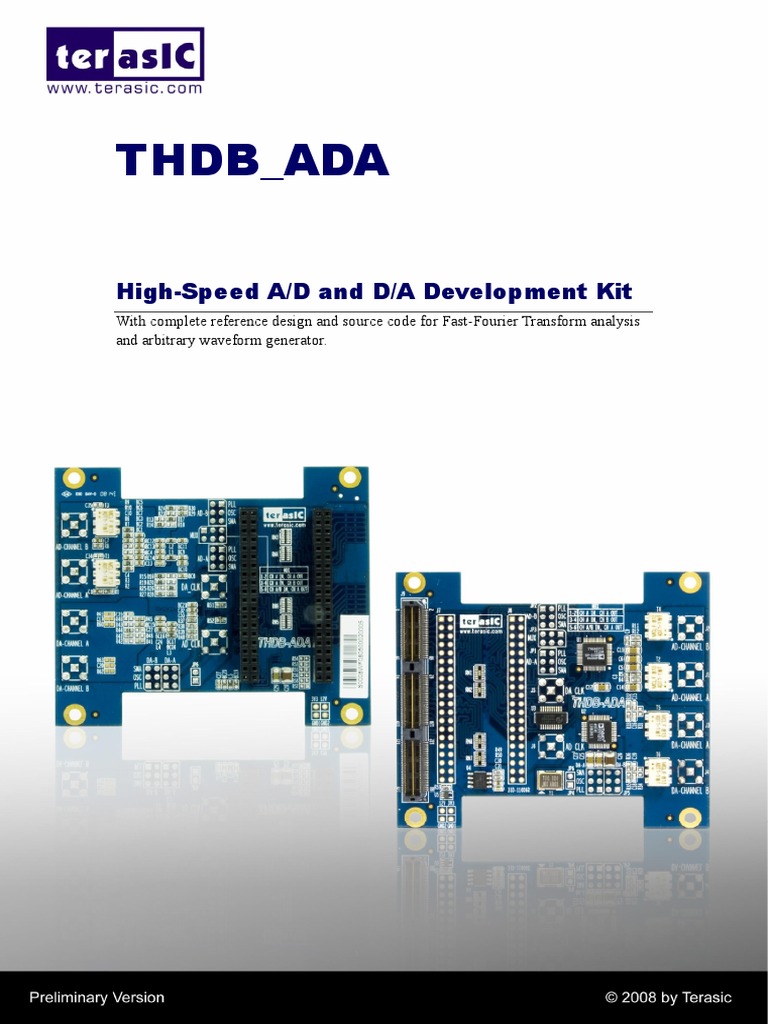 THDB_ADA High-Speed A/D D/A Kit | PDF | Analog To Digital Converter ...