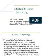 Introduction To Cloud Computing: Prof. Shie-Jue Lee Dept. of Electrical Engineering National Sun Yat-Sen University