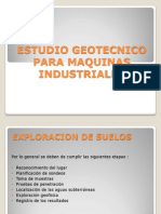 Diapos Estudio Geotecnico para Maquinas Industriales