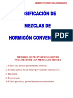 Dosificación de Hormigón Convencional