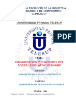 TG - Organizacion y Funciones Del Poder Legislativo Peruano