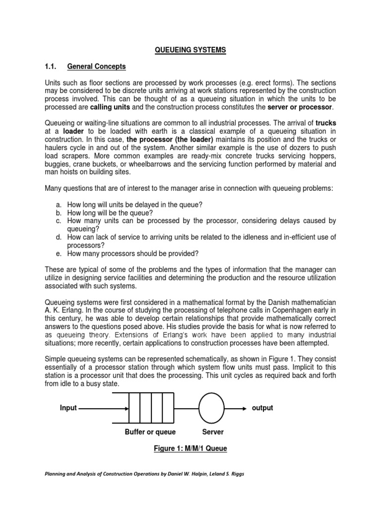 Queueing Systems 1.1. General Concepts | PDF | Integrated Truss ...