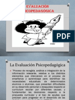 La Evaluación Psicopedagógica A.A.E.