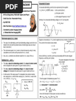 Alternating Current:) ft sin (I t sin I I π = ω =