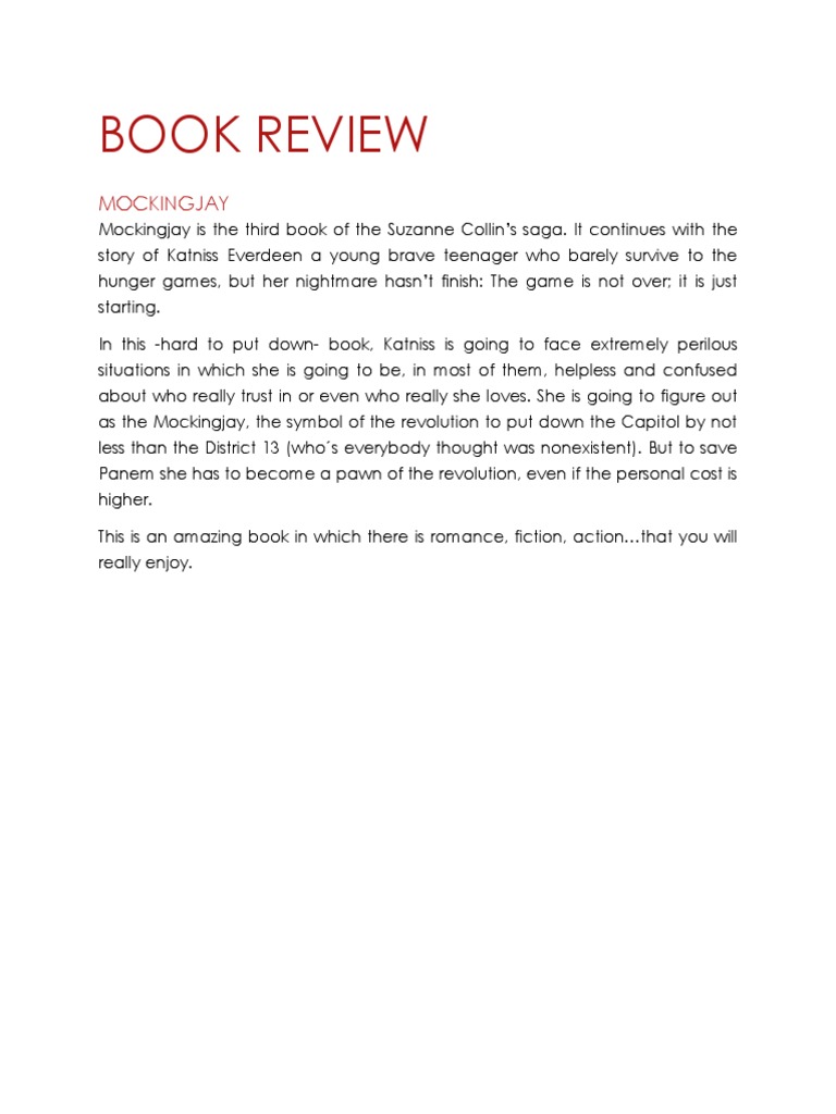 Mockingjay: A Review of the Finale | PDF