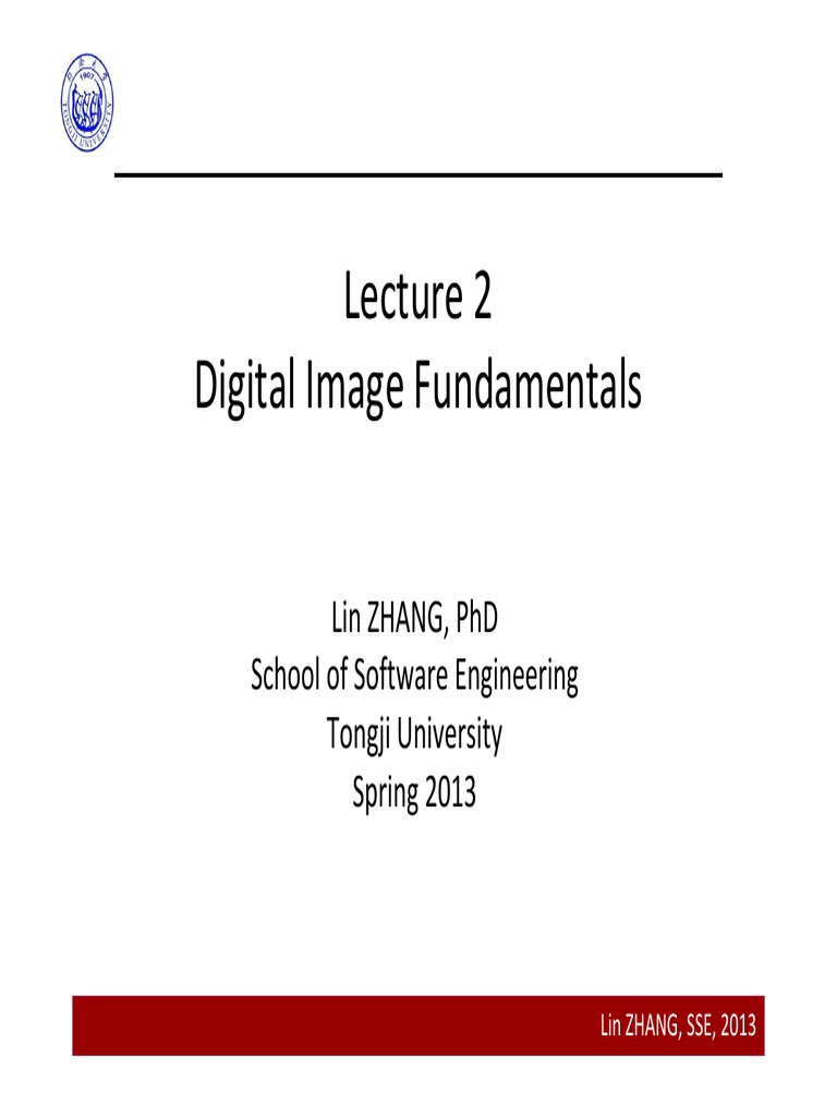 Digital Image Fundamentals Overview | PDF | Image Resolution | Visual ...