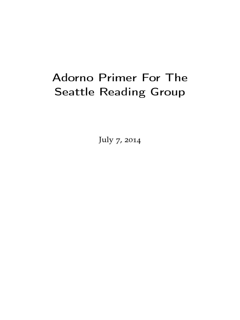 Reading Group PDF | PDF | Positivism | Dialectic
