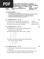 Class Test II 2008-2009