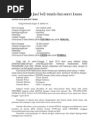 Surat Perjanjian Jual Beli Tanah Kampung