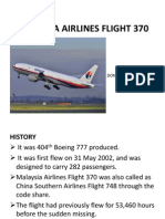 Malaysia Airlines Flight